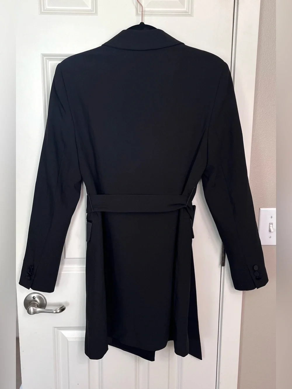 Topshop Double-Breasted Belted Tuxedo Blazer NWOT